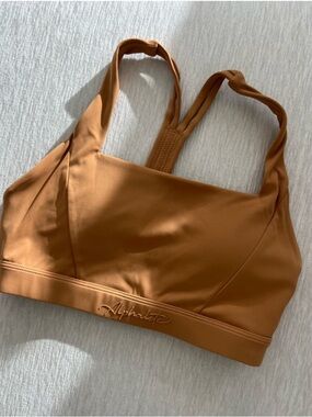 Alphalete Rust Brown Sports Bra